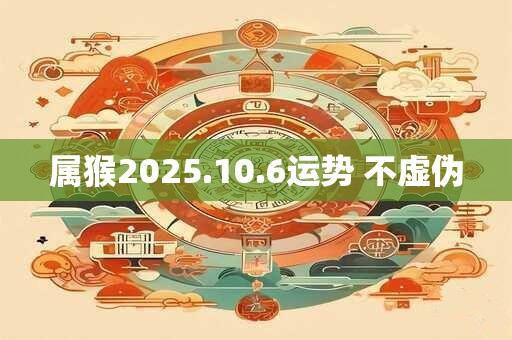 属猴2025.10.6运势 不虚伪