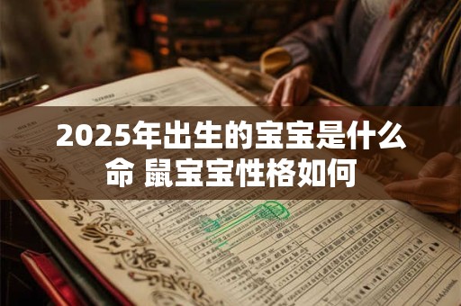 2025年出生的宝宝是什么命 鼠宝宝性格如何