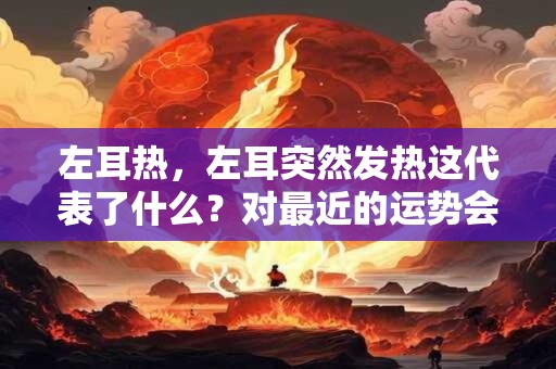 左耳热，左耳突然发热这代表了什么？对最近的运势会有什么样的作用？