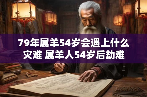 79年属羊54岁会遇上什么灾难 属羊人54岁后劫难
