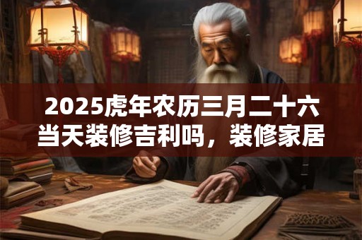 2025虎年农历三月二十六当天装修吉利吗，装修家居有什么讲究？