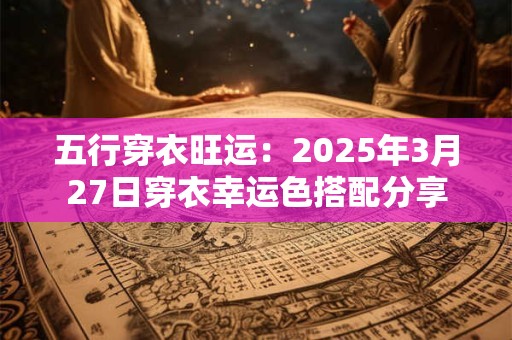 五行穿衣旺运：2025年3月27日穿衣幸运色搭配分享