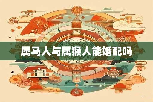 属马人与属猴人能婚配吗