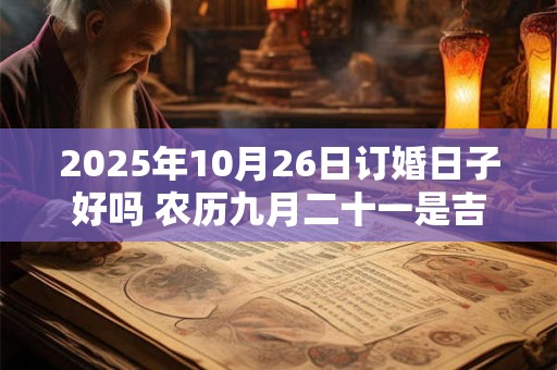 2025年10月26日订婚日子好吗 农历九月二十一是吉日吗