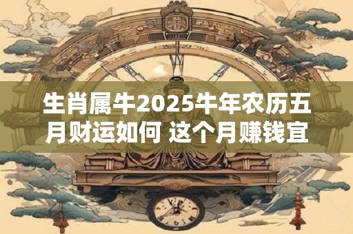 生肖属牛2025牛年农历五月财运如何 这个月赚钱宜稳不宜快