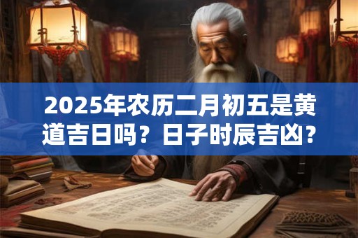 2025年农历二月初五是黄道吉日吗？日子时辰吉凶？
