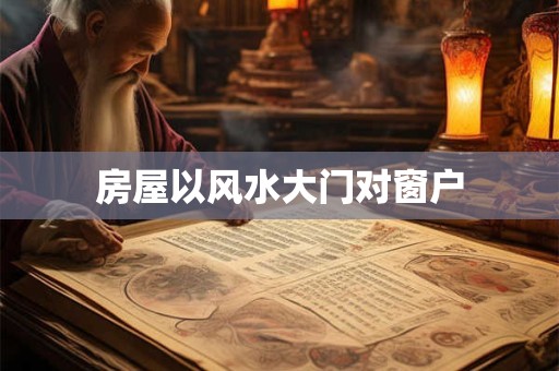 房屋以风水大门对窗户
