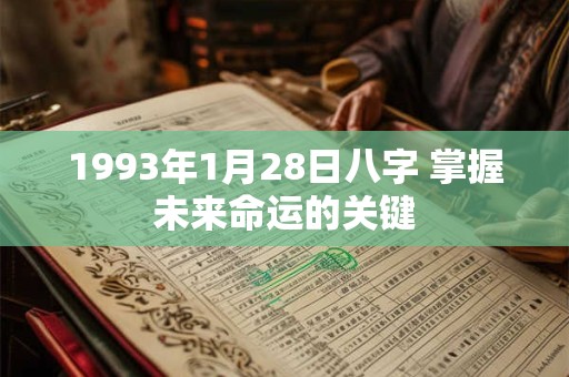 1993年1月28日八字 掌握未来命运的关键