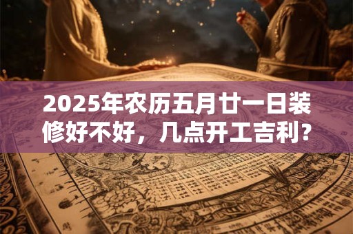 2025年农历五月廿一日装修好不好，几点开工吉利？