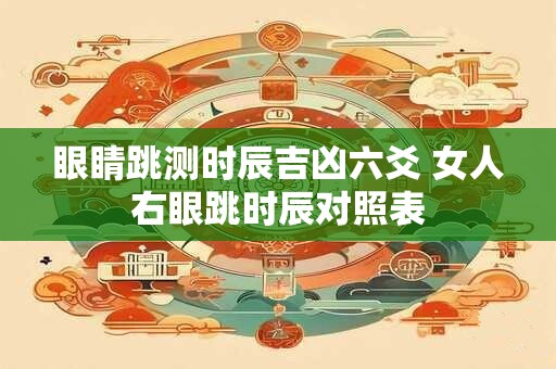 眼睛跳测时辰吉凶六爻 女人右眼跳时辰对照表