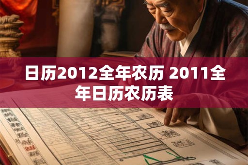 日历2012全年农历 2011全年日历农历表