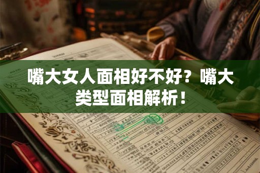 嘴大女人面相好不好？嘴大类型面相解析！
