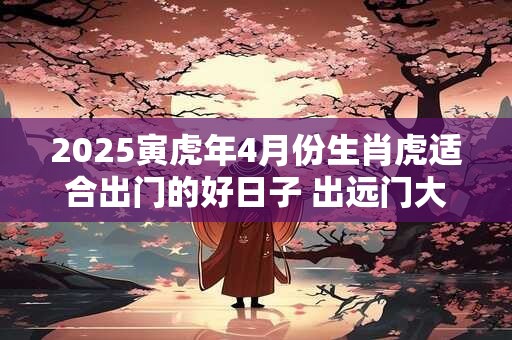 2025寅虎年4月份生肖虎适合出门的好日子 出远门大吉之日