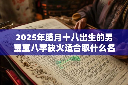 2025年腊月十八出生的男宝宝八字缺火适合取什么名字？