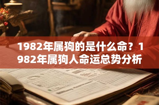 1982年属狗的是什么命？1982年属狗人命运总势分析