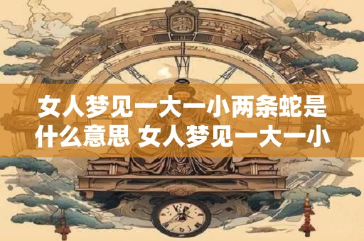 女人梦见一大一小两条蛇是什么意思 女人梦见一大一小两条蛇代表着什么