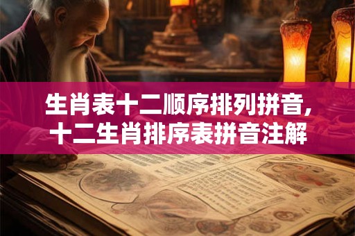 生肖表十二顺序排列拼音,十二生肖排序表拼音注解