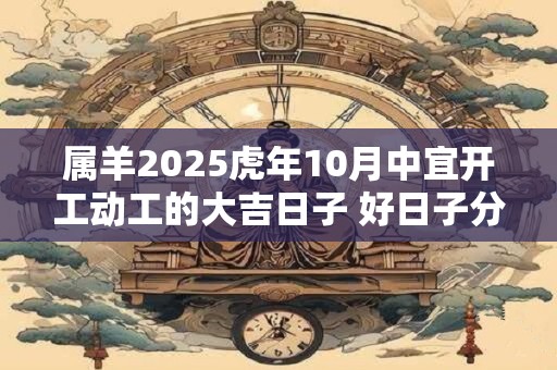 属羊2025虎年10月中宜开工动工的大吉日子 好日子分析