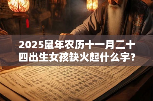 2025鼠年农历十一月二十四出生女孩缺火起什么字？