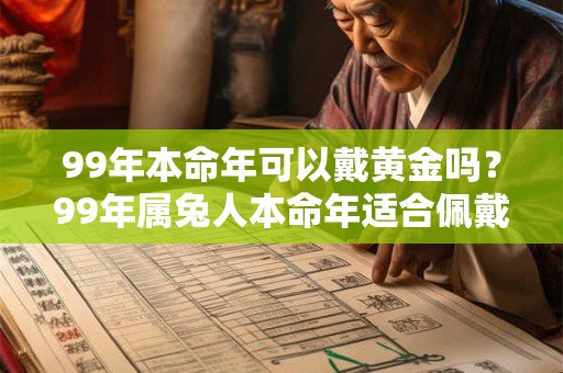 99年本命年可以戴黄金吗？99年属兔人本命年适合佩戴什么？