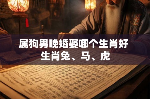 属狗男晚婚娶哪个生肖好 生肖兔、马、虎