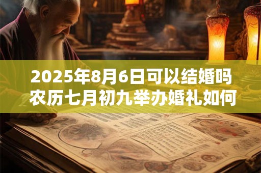 2025年8月6日可以结婚吗 农历七月初九举办婚礼如何
