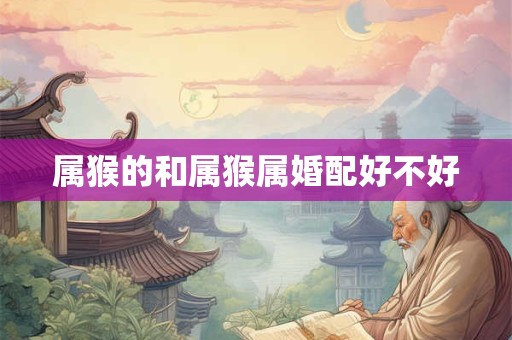 属猴的和属猴属婚配好不好
