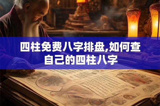 四柱免费八字排盘,如何查自己的四柱八字 四柱免费八字排盘,如何查自己的四柱八字