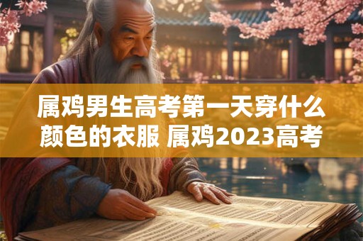 属鸡男生高考第一天穿什么颜色的衣服 属鸡2023高考吉色