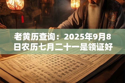 老黄历查询：2025年9月8日农历七月二十一是领证好日子吗
