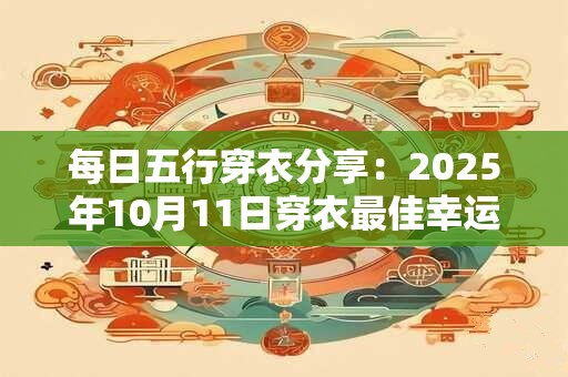 每日五行穿衣分享：2025年10月11日穿衣最佳幸运色
