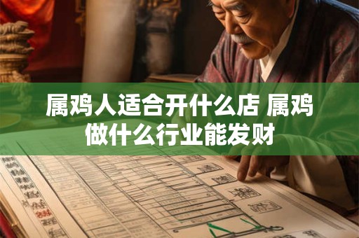 属鸡人适合开什么店 属鸡做什么行业能发财