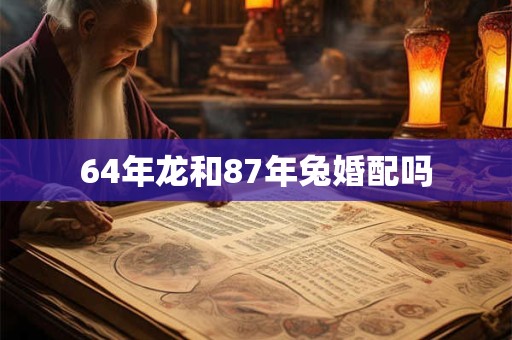 64年龙和87年兔婚配吗