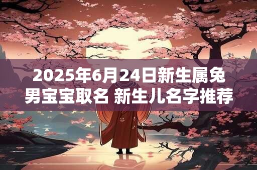 2025年6月24日新生属兔男宝宝取名 新生儿名字推荐