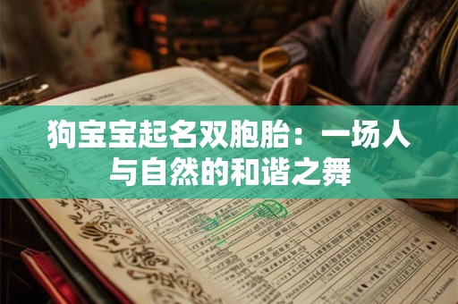 狗宝宝起名双胞胎：一场人与自然的和谐之舞