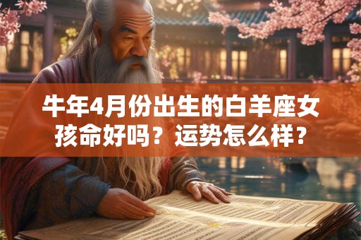 牛年4月份出生的白羊座女孩命好吗？运势怎么样？