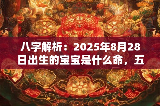 八字解析：2025年8月28日出生的宝宝是什么命，五行缺什么