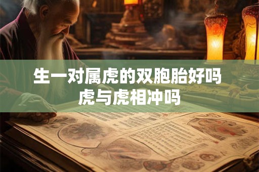 生一对属虎的双胞胎好吗 虎与虎相冲吗