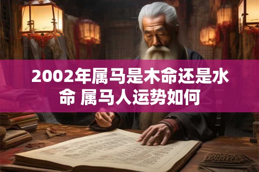 2002年属马是木命还是水命 属马人运势如何