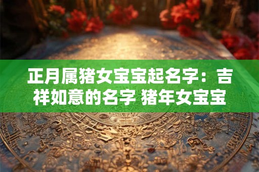正月属猪女宝宝起名字：吉祥如意的名字 猪年女宝宝起名宝典