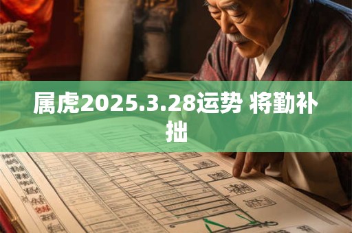 属虎2025.3.28运势 将勤补拙
