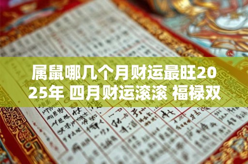 属鼠哪几个月财运最旺2025年 四月财运滚滚 福禄双收