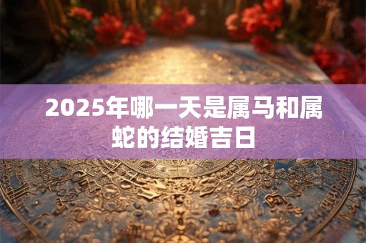 2026年哪一天是属马和属蛇的结婚吉日