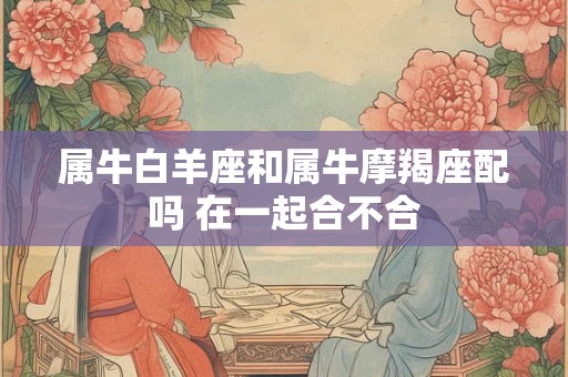 属牛白羊座和属牛摩羯座配吗 在一起合不合