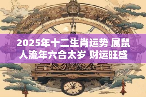 2025年十二生肖运势 属鼠人流年六合太岁 财运旺盛