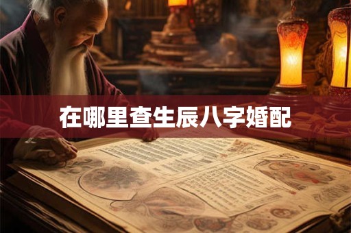 在哪里查生辰八字婚配