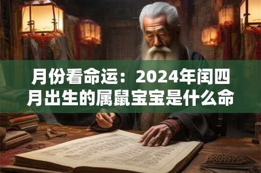 月份看命运：2024年闰四月出生的属鼠宝宝是什么命