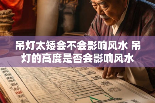 吊灯太矮会不会影响风水 吊灯的高度是否会影响风水
