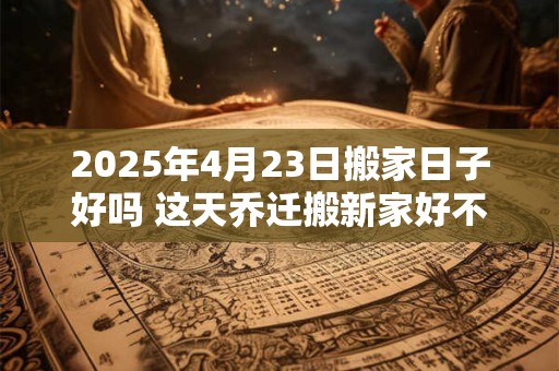 2025年4月23日搬家日子好吗 这天乔迁搬新家好不好