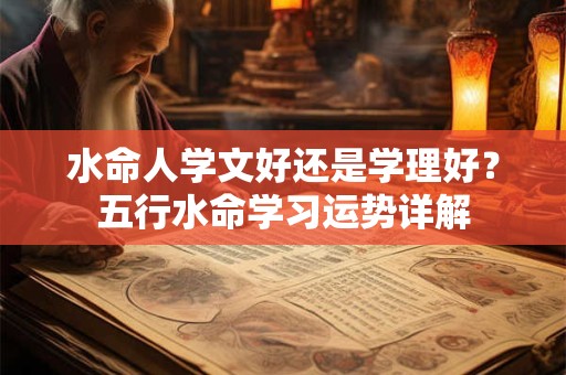 水命人学文好还是学理好？五行水命学习运势详解